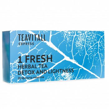 Чайный напиток для мягкого очищения организма TeaVitall Express Fresh 1, 30 фильтр-пакетов — фото 1