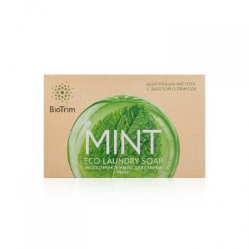 Экологичное мыло BioTrim Eco Laundry Soap MINT для стирки с запахом мяты — фото 1