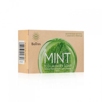 Экологичное мыло BioTrim Eco Laundry Soap MINT для стирки с запахом мяты — фото 3